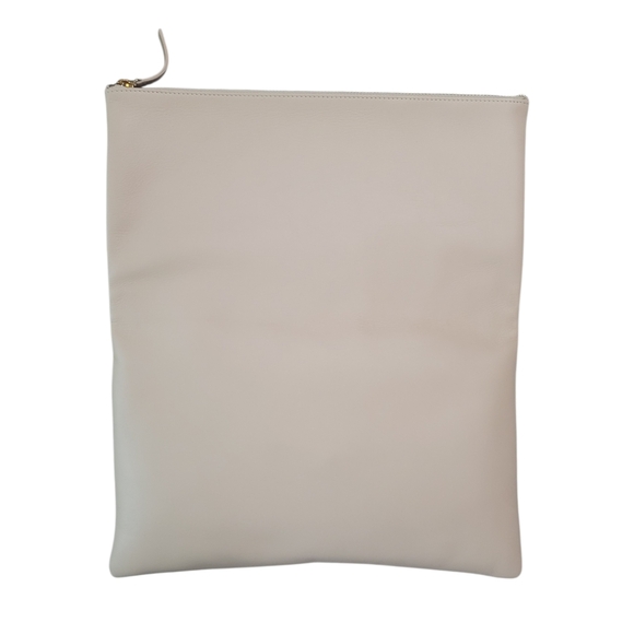 New Everlane Nude Fold Over Clutch - Picture 7 of 11